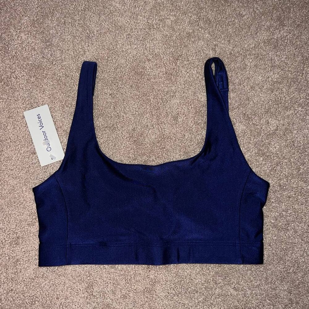 New Outdoor Voices Beam Sports Bra Midnight size S